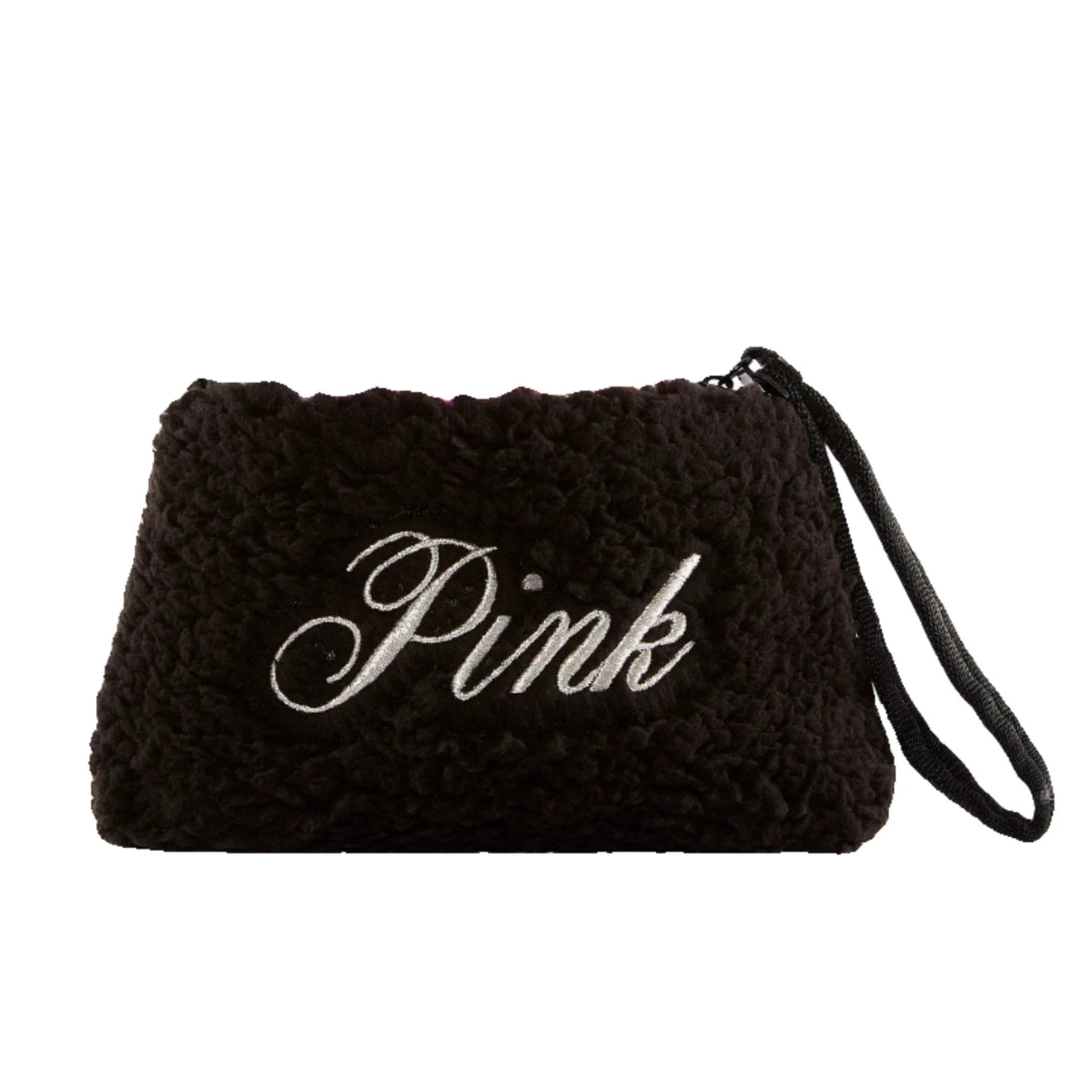 Victoria's Secret - Zippered Fleece Cosmetics Bag | Black | + Sleeping Eye Mask