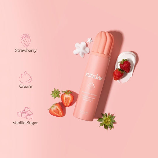 SUNDAE - WHIPPED SHOWER FOAM STRAWBERRIES & CREAM | 265 ML