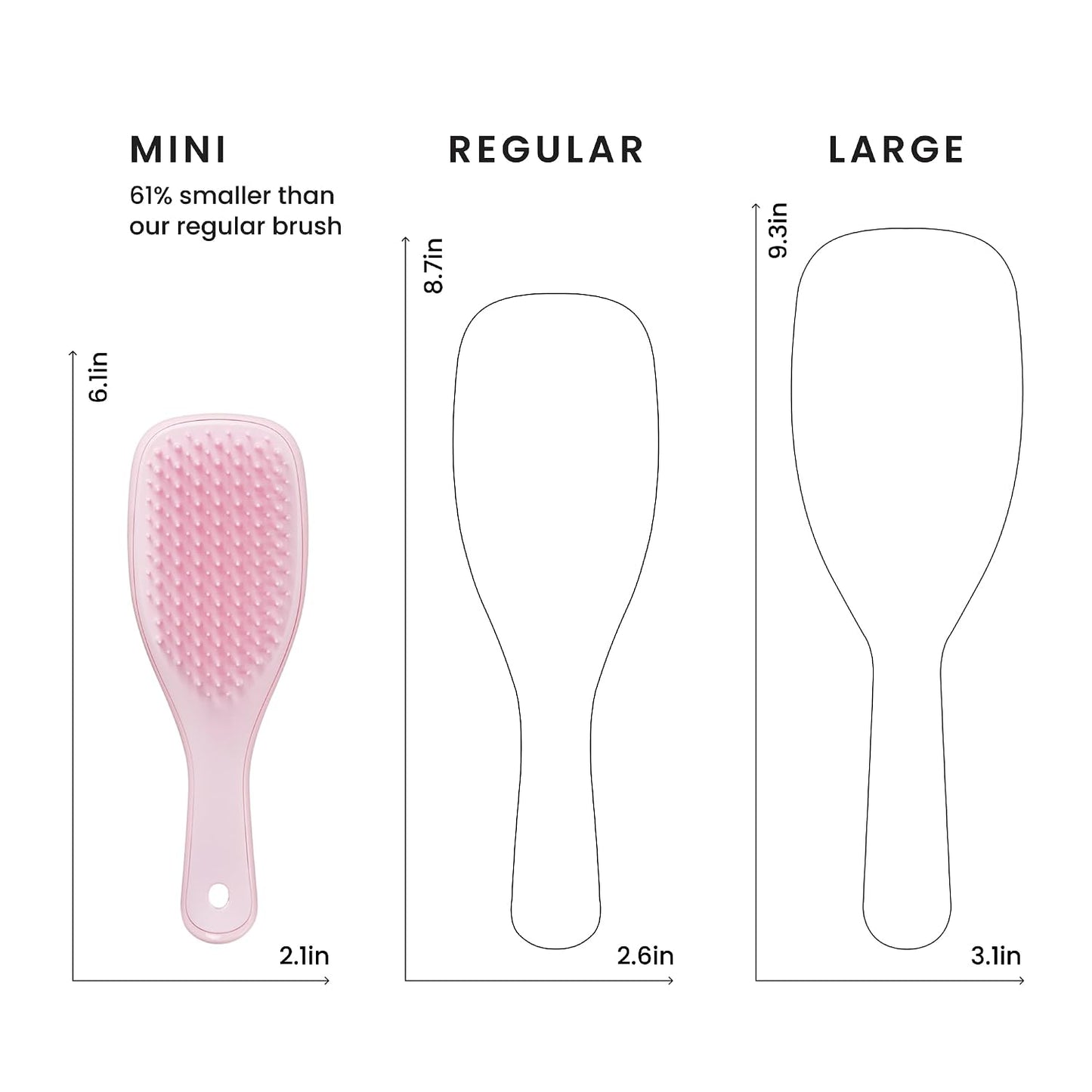 Tangle Teezer - Mini Ultimate Detangler in Millennial Pink