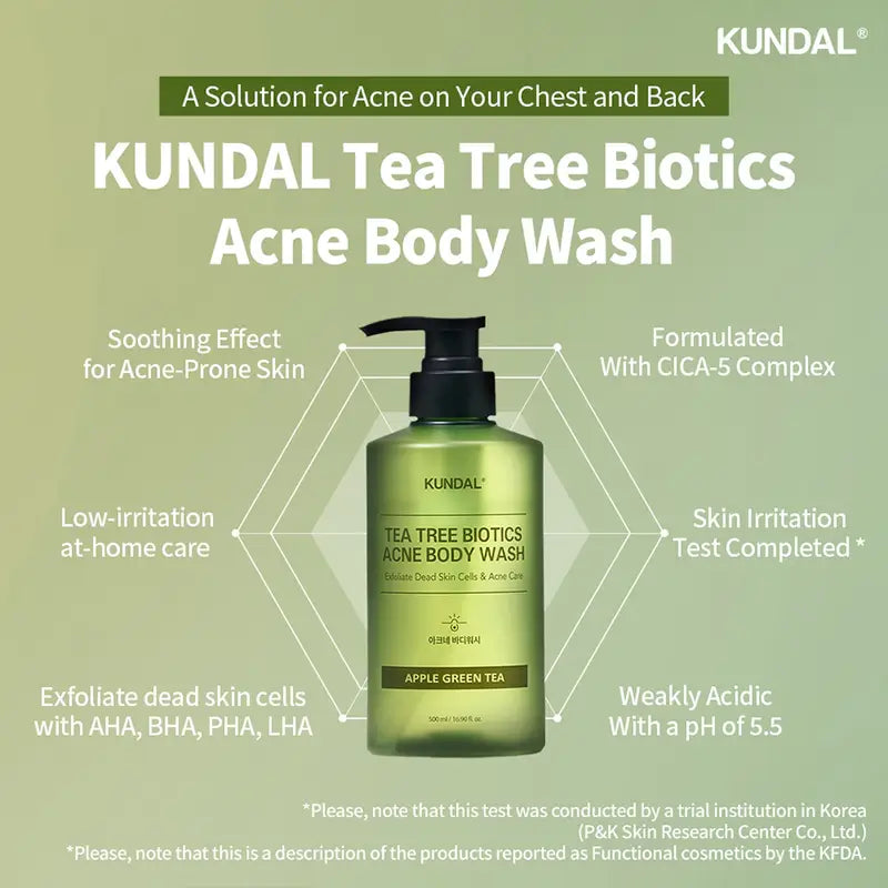 Kundal - TEA TREE BIOTICS ACNE BODY WASH | 500 ML