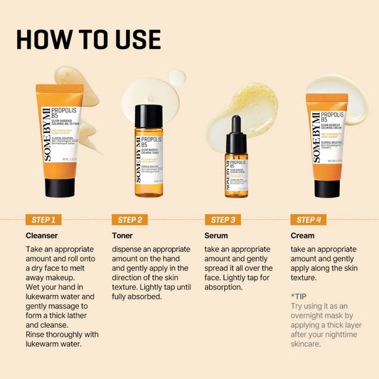SOME BY MI - Propolis B5 Glow Barrier Calming Starter Kit