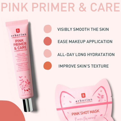 Erborian - Pink Primer & Care — pore-blurring primer