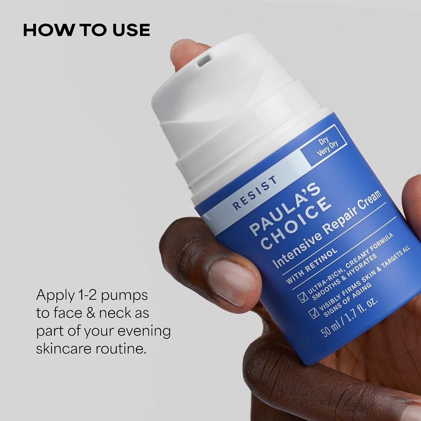 Paula's Choice - RESIST Intensive Repair Face Moisturizer with Retinol, Hyaluronic Acid & Jojoba | 50 mL
