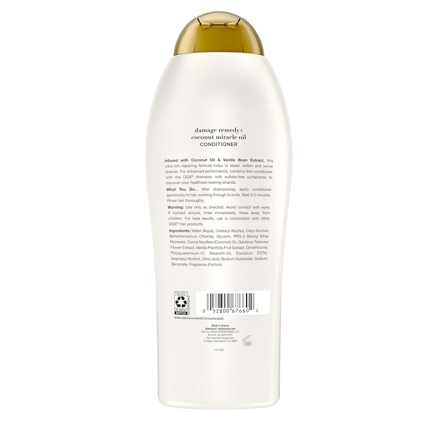 OGX - Extra Strength Damage Remedy + Coconut Miracle Oil Conditioner | 750 mL