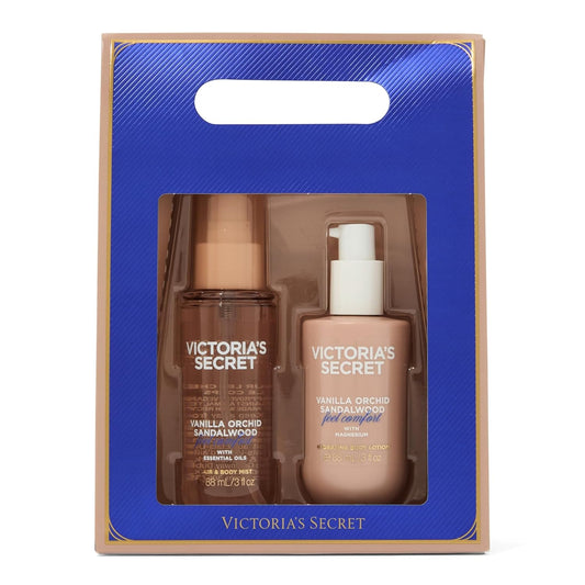 Victoriaโs Secret - Vanilla Orchid Sandalwood 2-Piece Full-Sized Body Mist & Lotion Gift Set