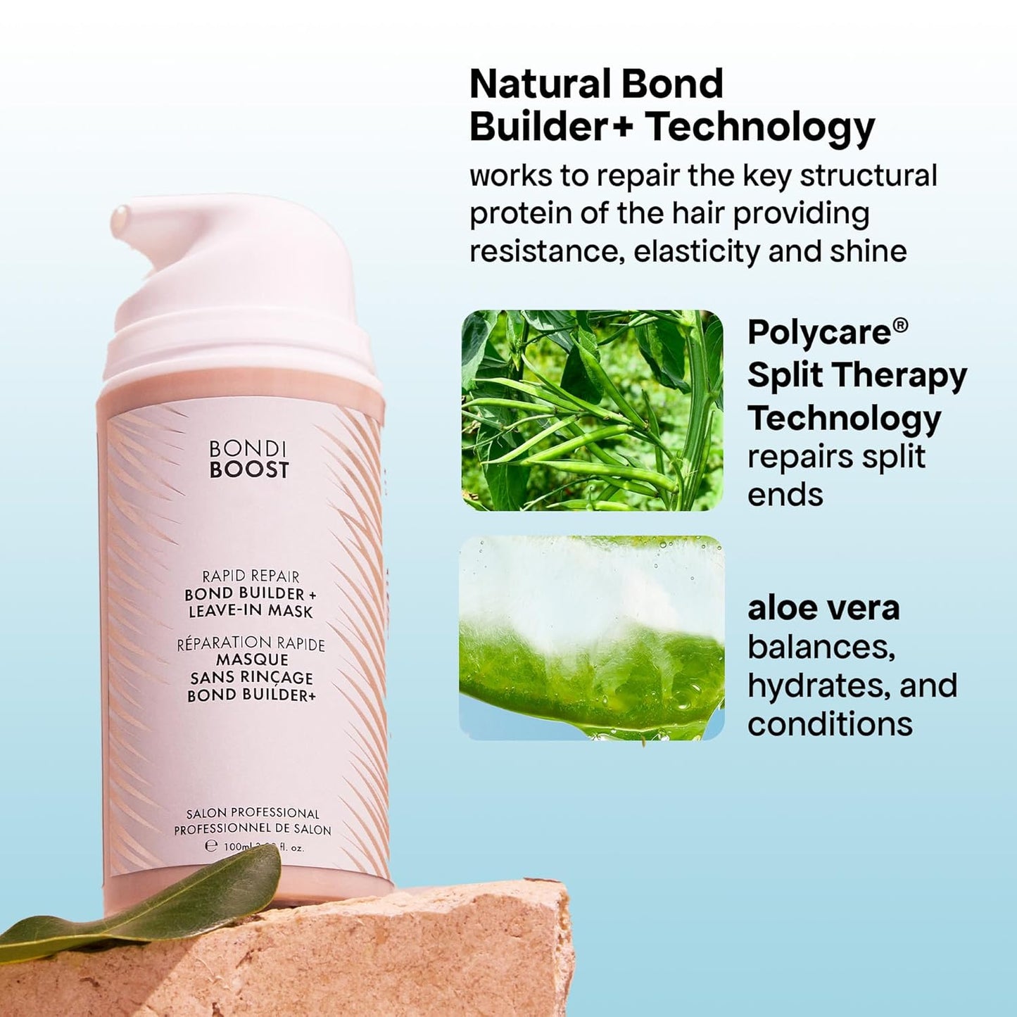 BondiBoost - Rapid Repair Bond Builder+ Hair Mask for Damaged Hair