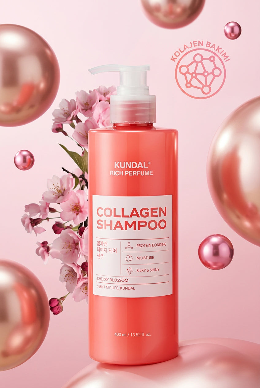 KUNDAL - Collagen Damage Care Shampoo | 400 mL - Cherry Blossom