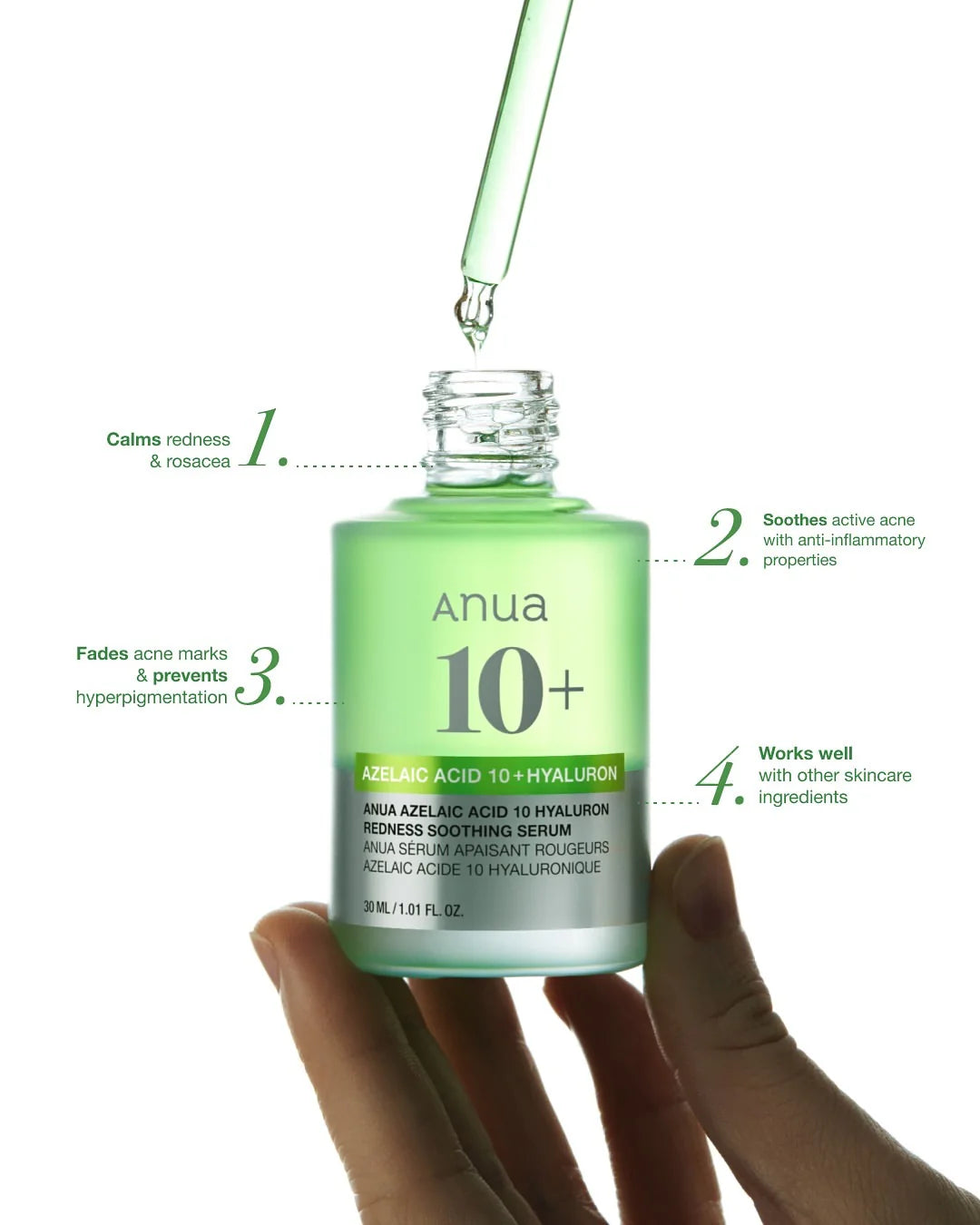 ANUA - AZELAIC HYALURON SOOTHING SERUM | 30 mL