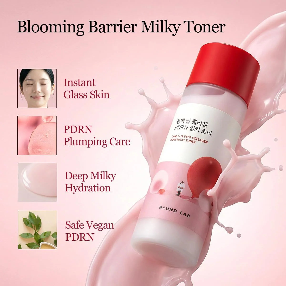 ROUND LAB - Camellia Deep Collagen Milky PDRN Toner | 150mL