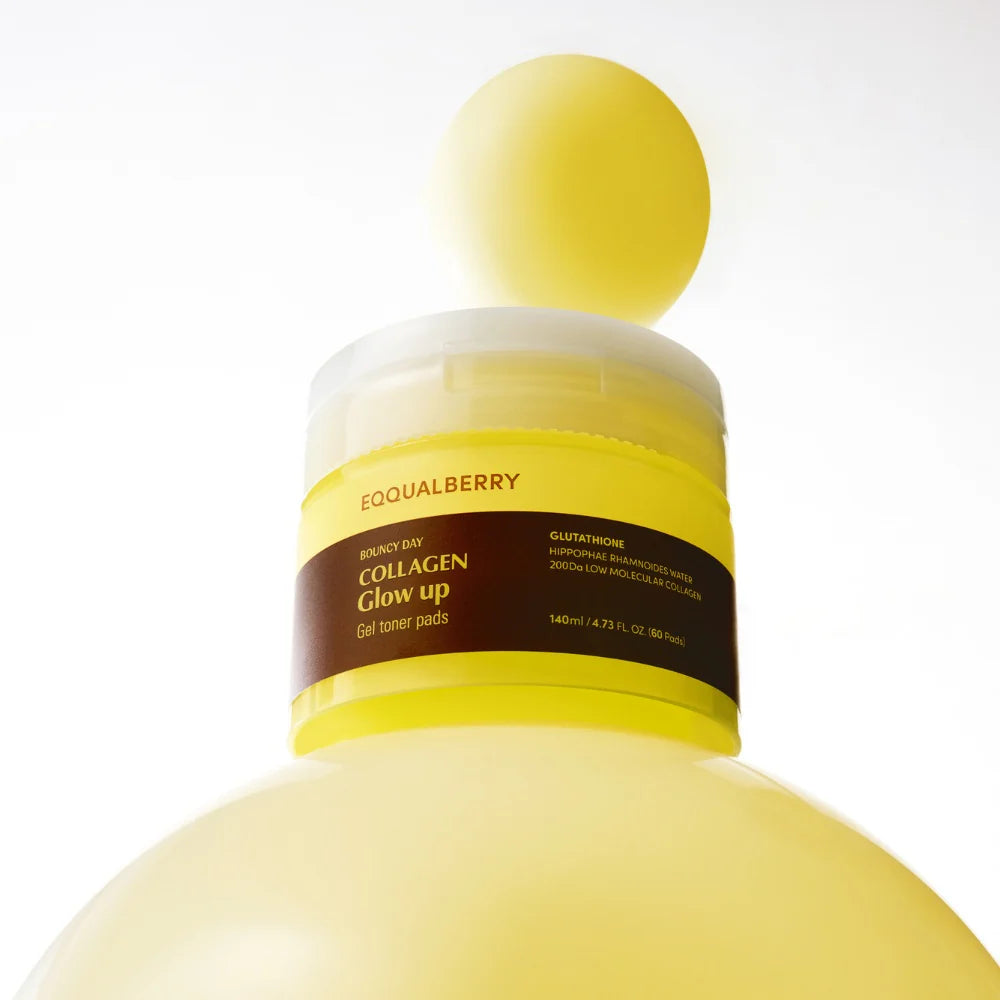 EQQUALBERRY - Collagen Glow Up Gel Toner Pads