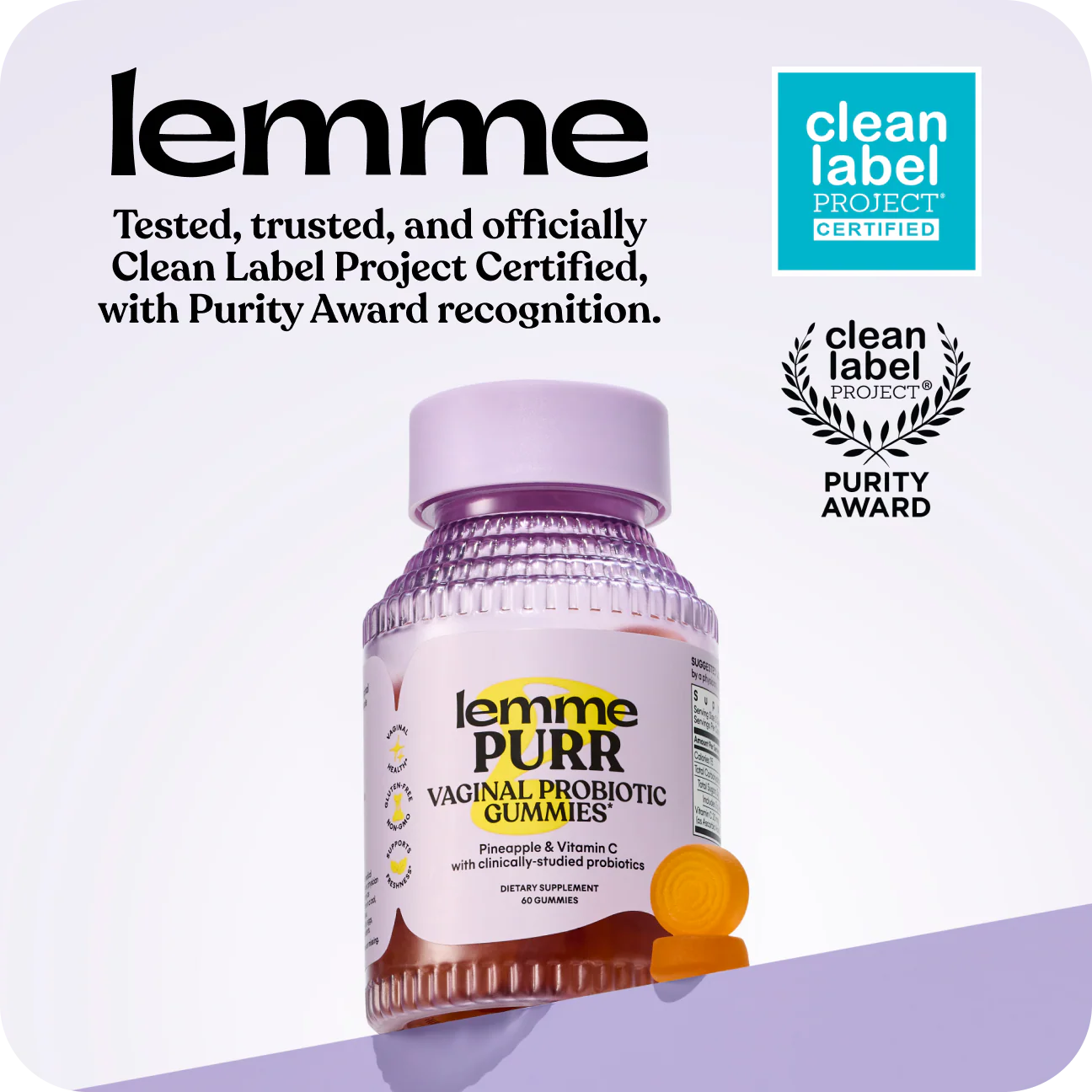 Lemme - Purr Vaginal Probiotic Gummies for Women