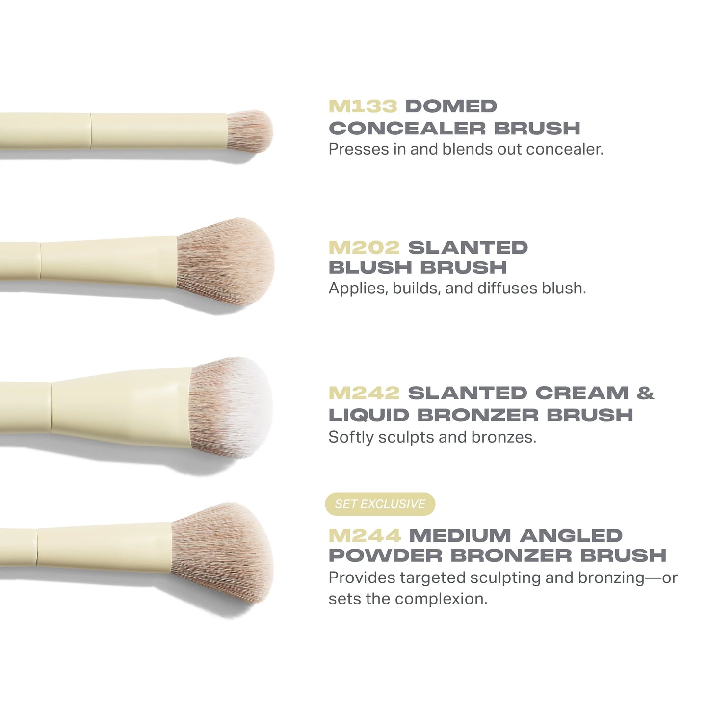 Morphe - Buttery Blends 4-Piece Face Brush Set