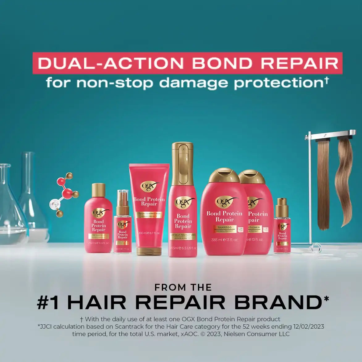 OGX - Bond Protein Repair 450°F Heat Protect Spray for Hair | 193 mL