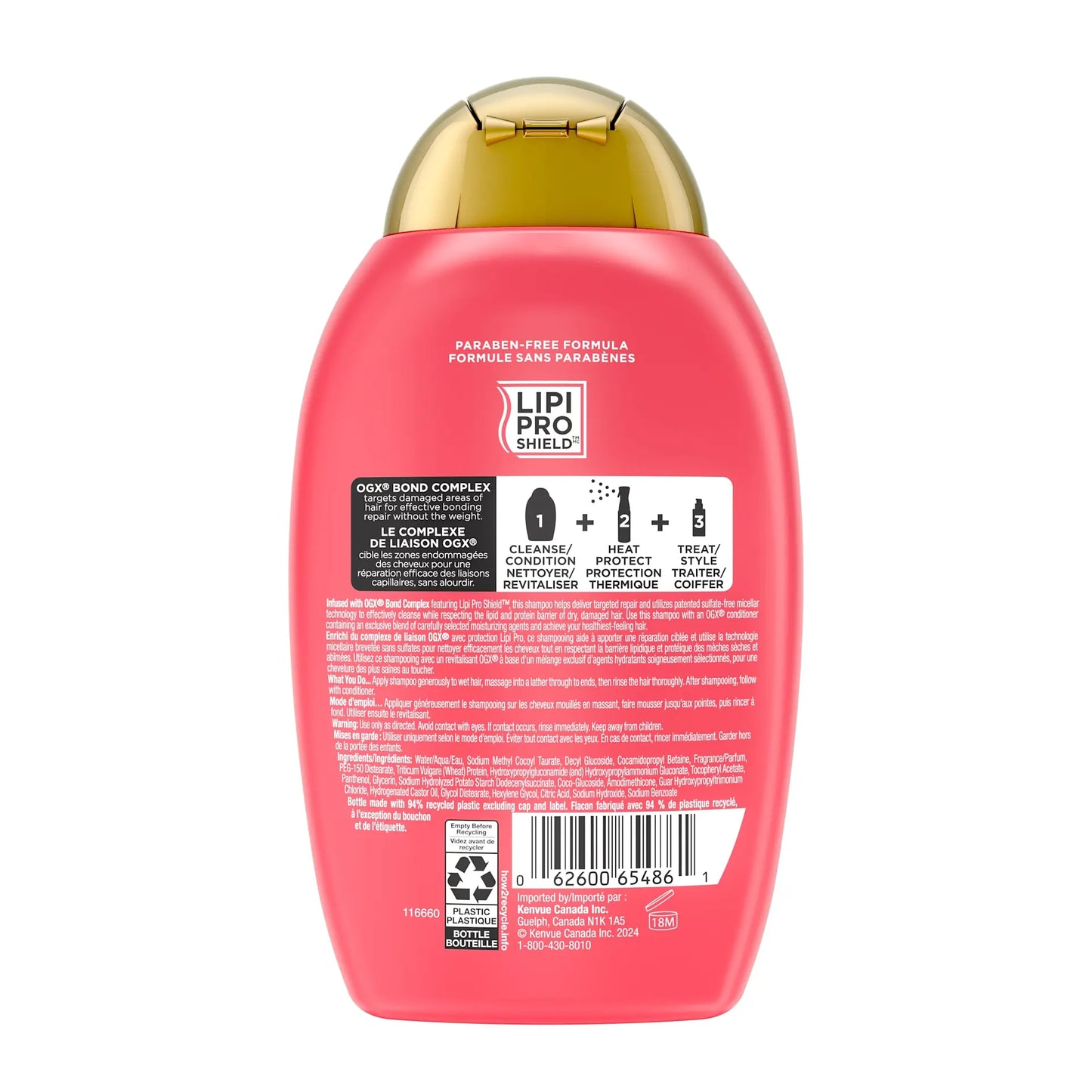 OGX - Repair & Protect Bond Protein Repair Shampoo | 385 mL