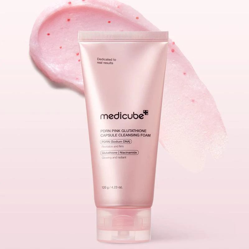 MEDICUBE - PDRN PINK GLUTATHIONE CAPSULE CLEANSING FOAM | 120 G