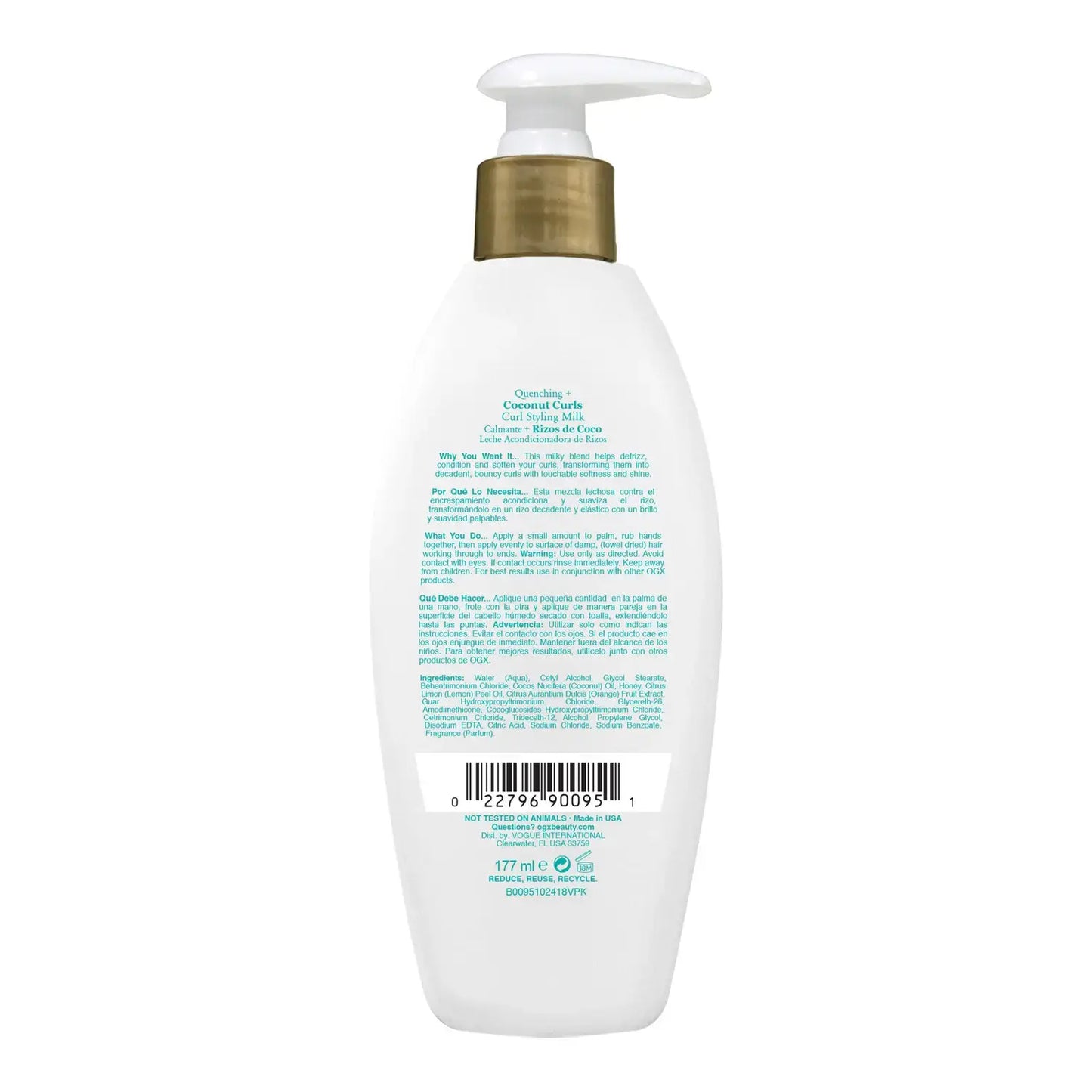 OGX - Quenching + Coconut Curls Frizz-Defying Styling Milk | 177 mL