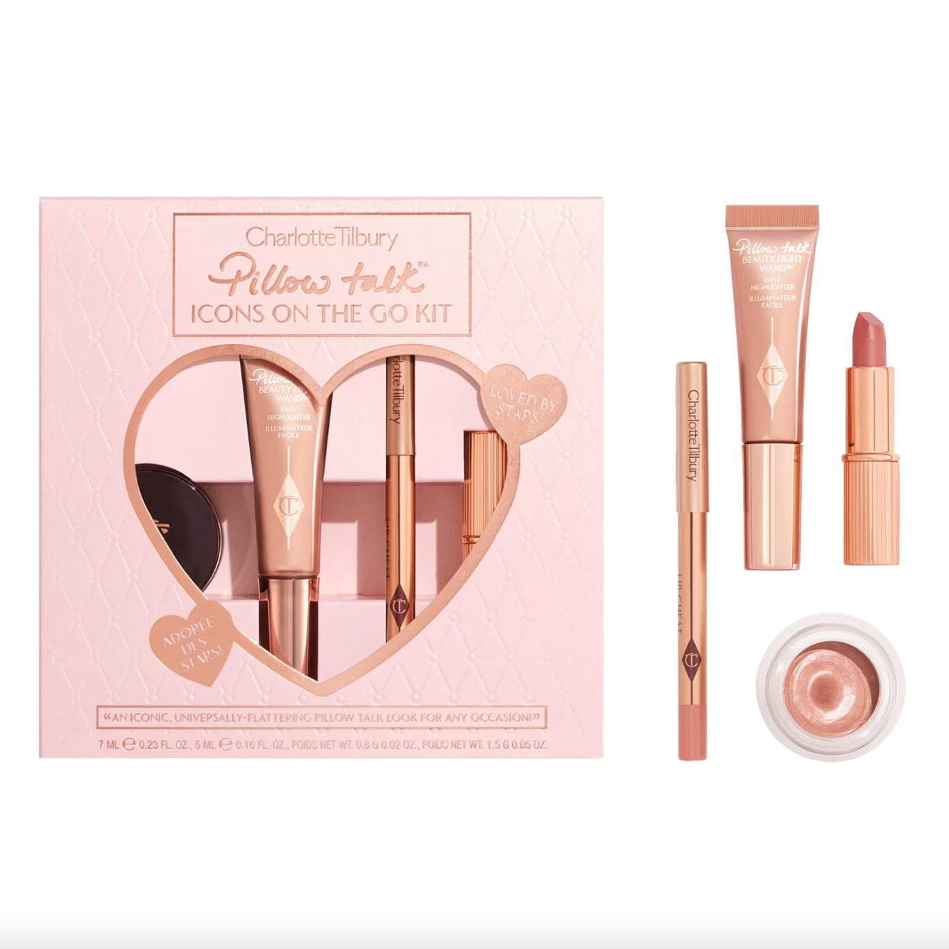 CHARLOTTE TILBURY - Pillow Talk Icons On The Go Kit | LIMITED CHARLOTTE TILBURY - Pillow Talk Icons On The Go Kit | LIMITED