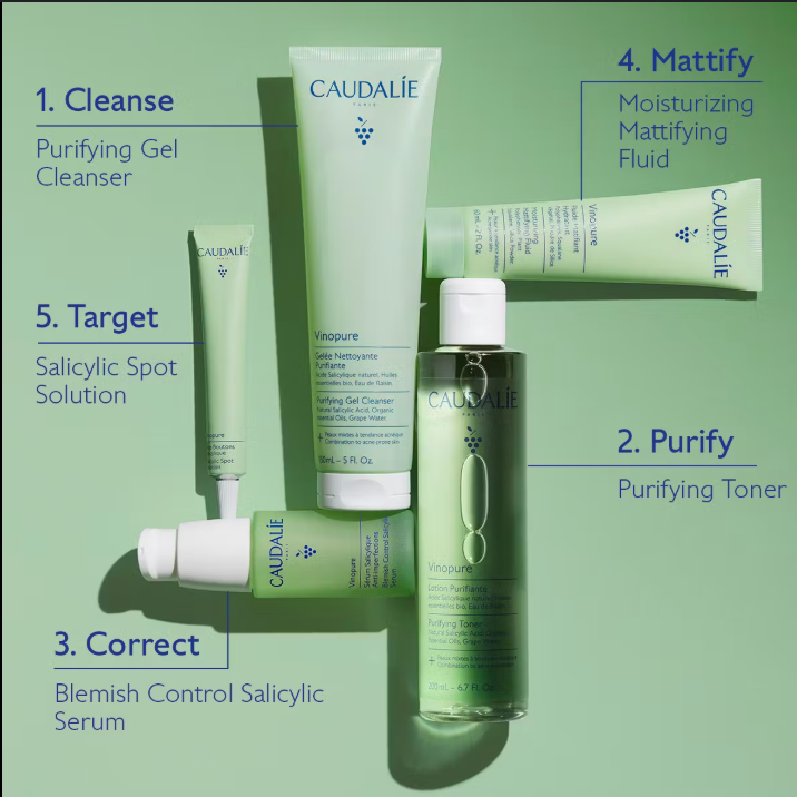 CAUDALIE - VINOPURE MOISTURIZING MATTIFYING FLUID | 60 ML