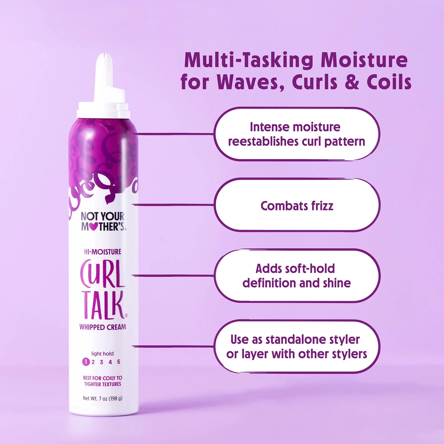 NOT YOUR MOTHER - CURL TALK WHIPPED CREAM | 198 G