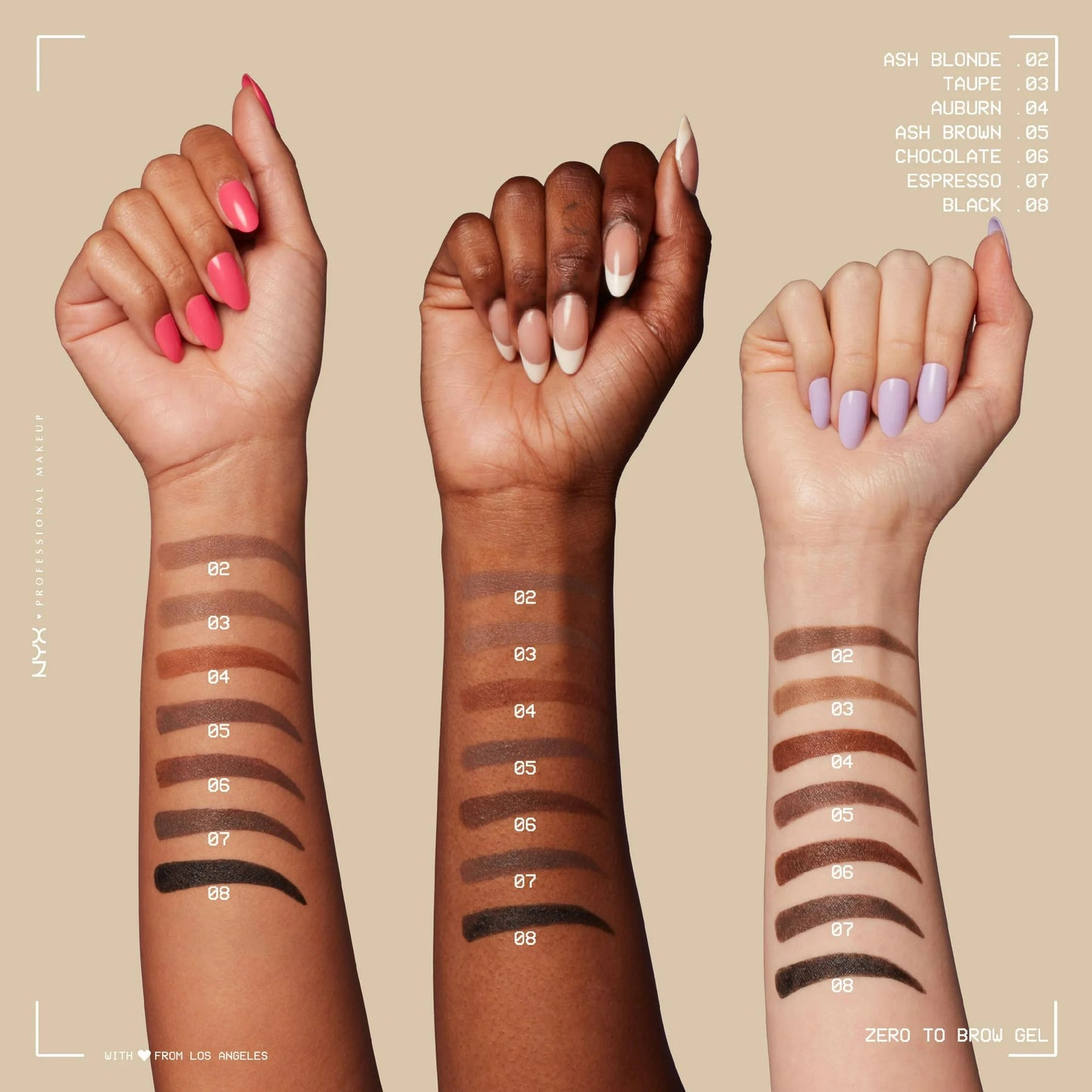 NYX - ZERO TO BROW LONGWEAR BROW GEL