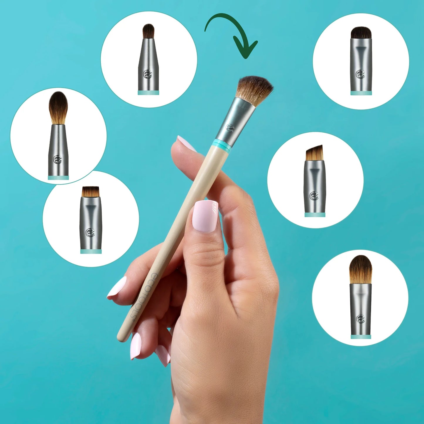 Ecotools - Interchangeables Total Renewal Eye Makeup Brush Kit