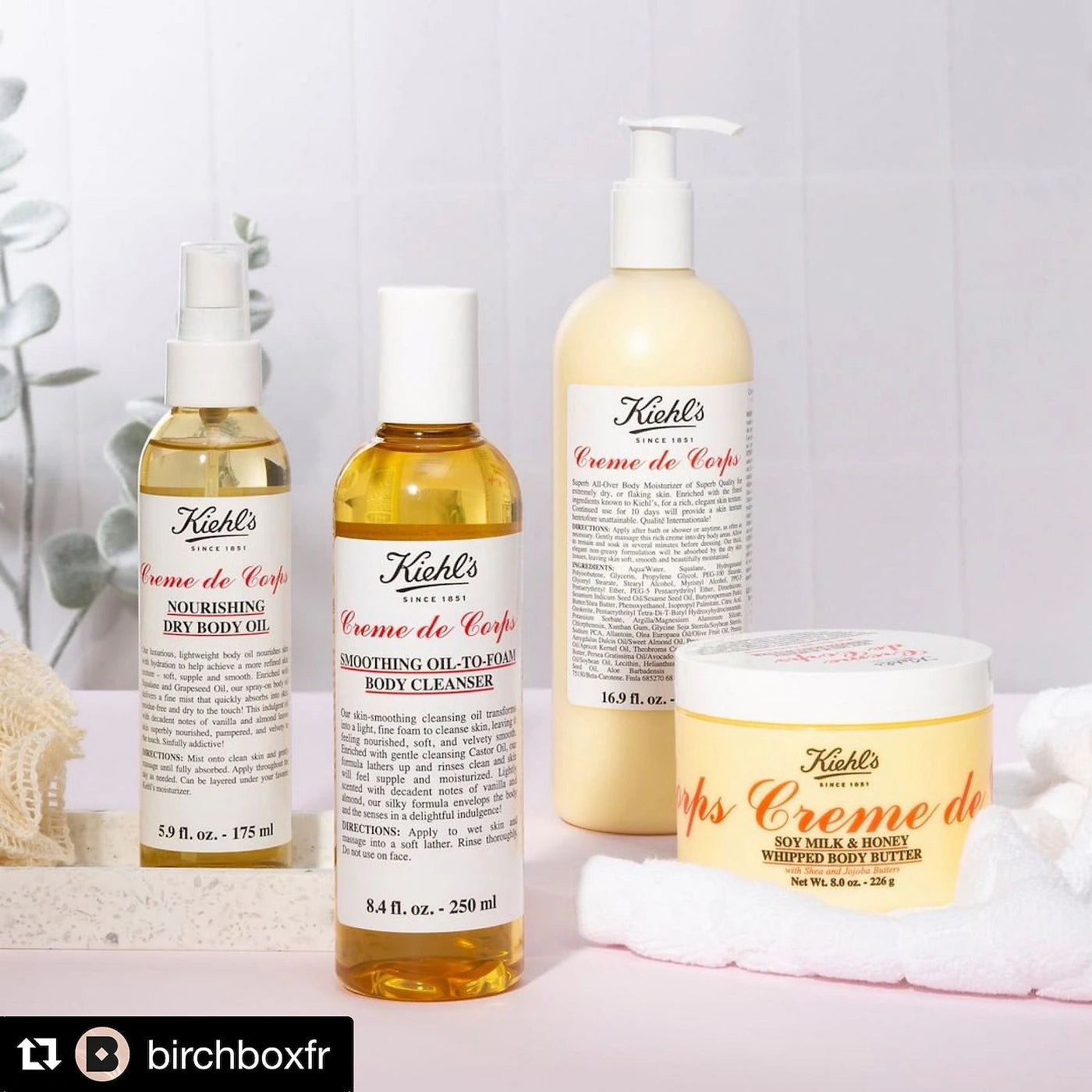 KIEHL'S - Creme de Corps Soy Milk & Honey Whipped Body Butter | 226 g
