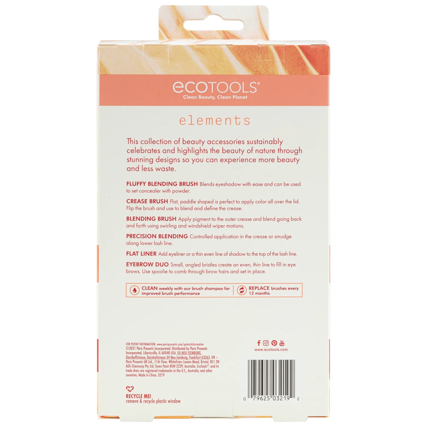 Ecotools - Elements Fiery Eyes Eye Makeup Brush Kit