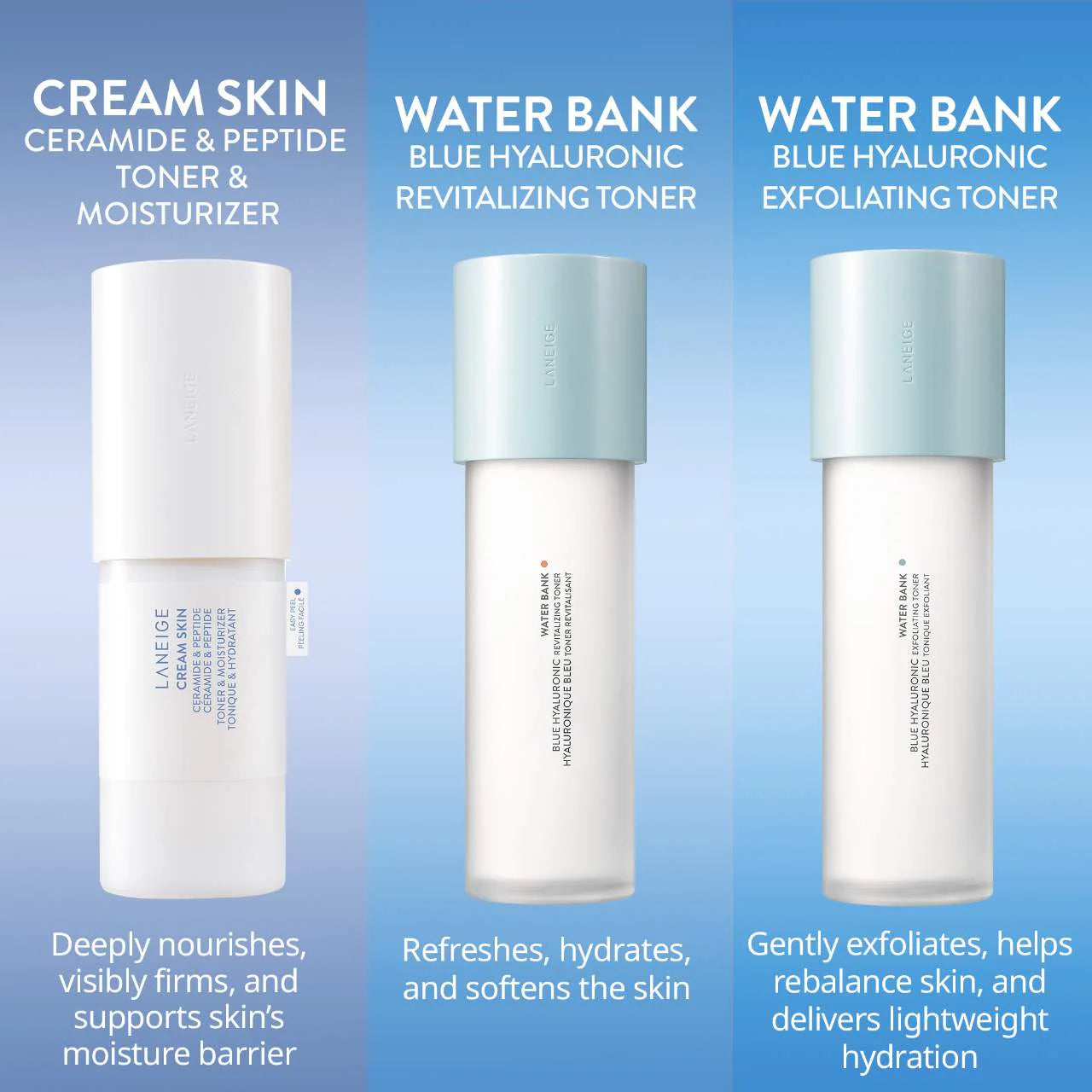 LANEIGE - Cream Skin Refillable Toner & Moisturizer with Ceramides and Peptides