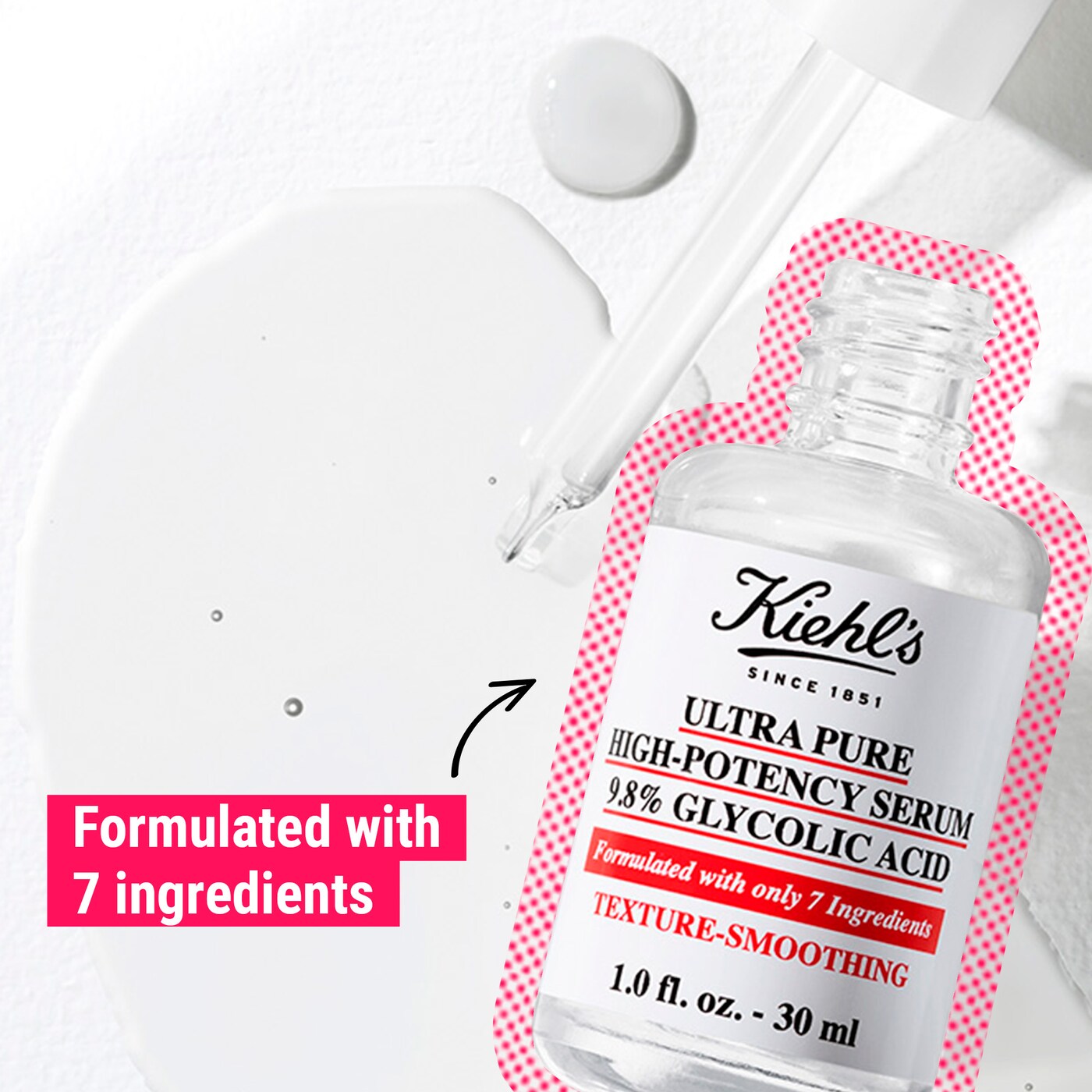 Kiehl's - Ultra Pure High-Potency 9.8% Glycolic Acid Serum | 30 mL