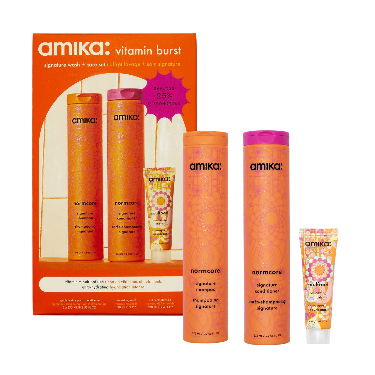 amika - Vitamin Burst Signature Wash & Care Hair Set