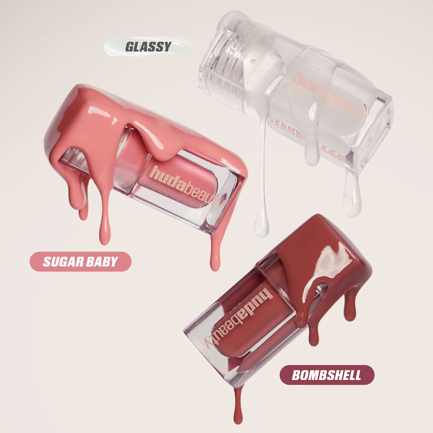 HUDA BEAUTY - Mini Glossiest Lip Gloss Set