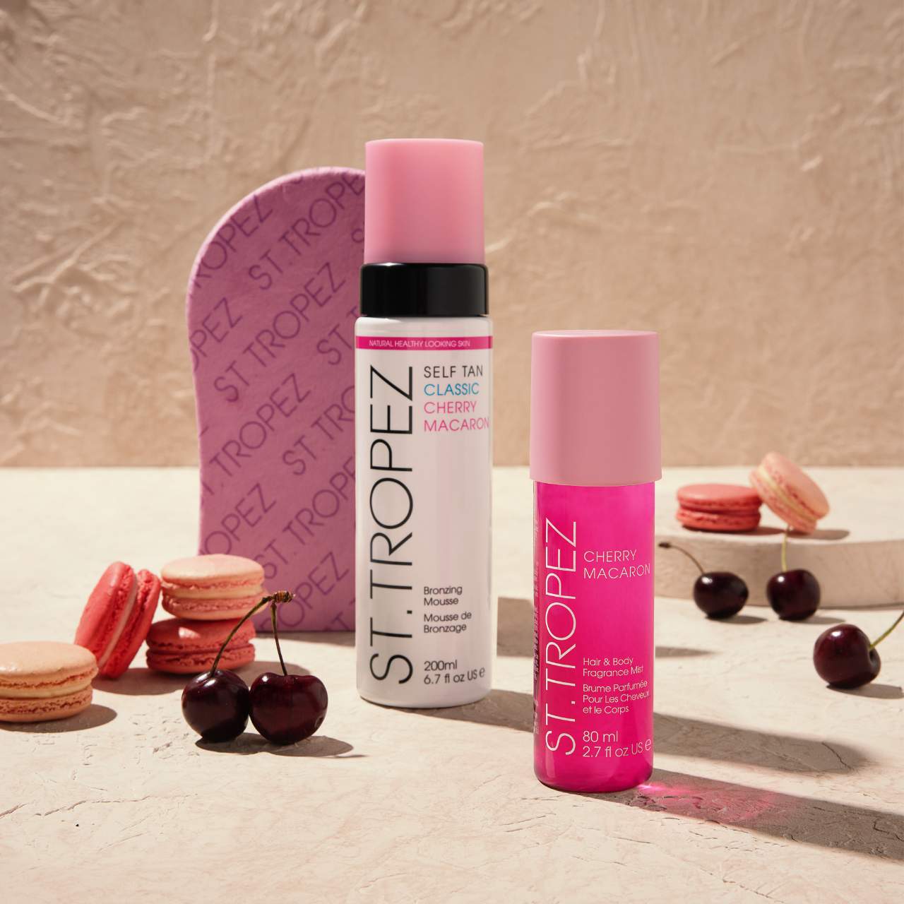 St. Tropez - Cherry Macaron Self Tan and Body Mist Set