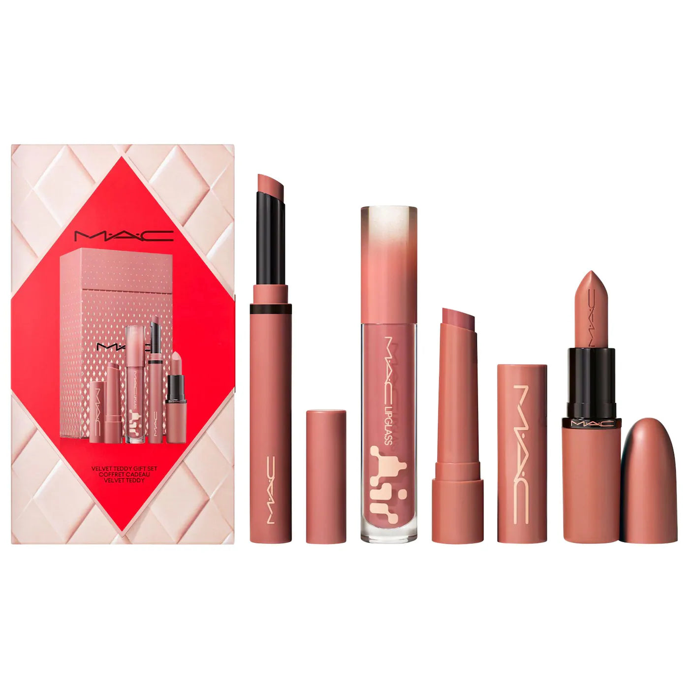 MAC Cosmetics - Totally Teddy Lip Kit With The Iconic Teddy Nude