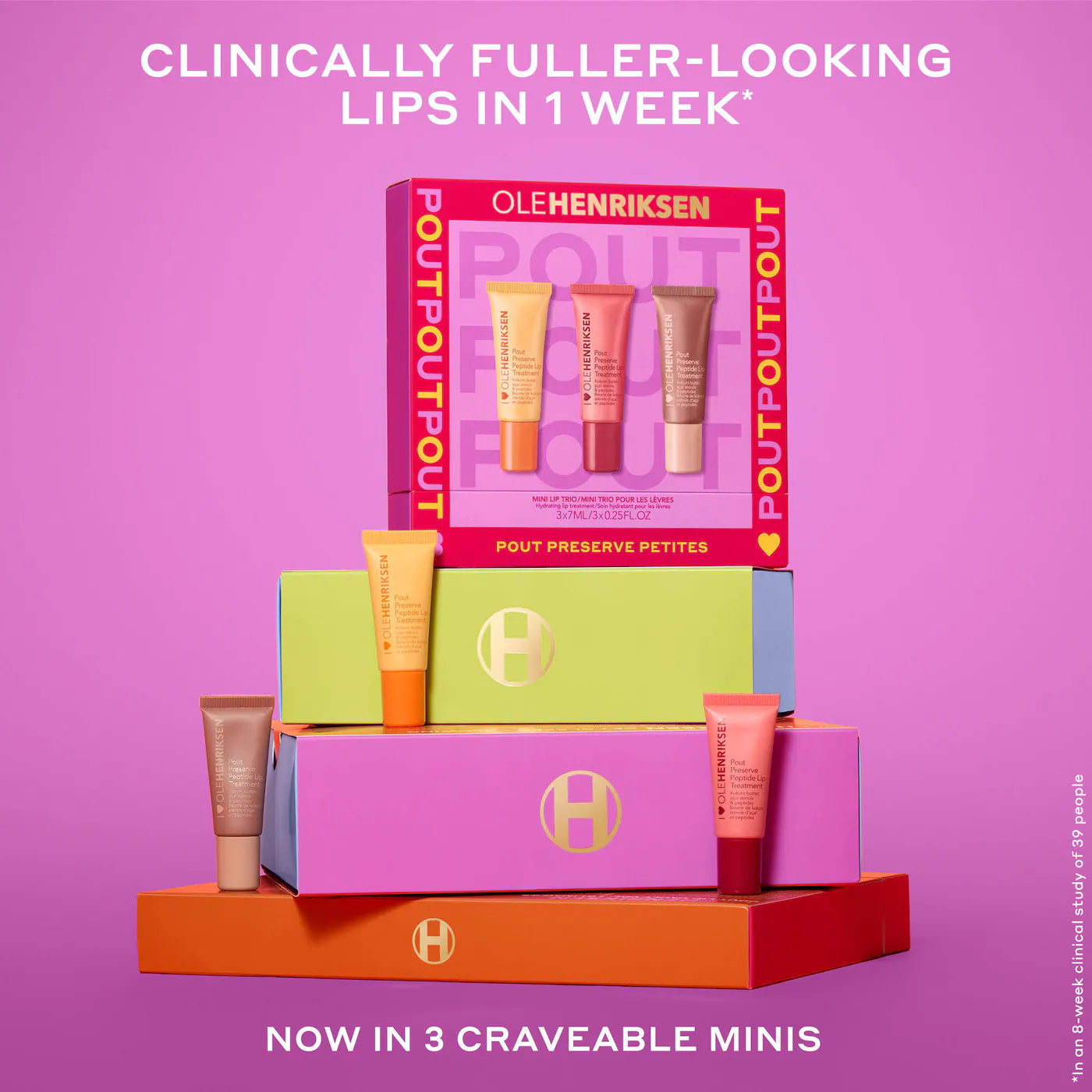 OLEHENRIKSEN - Pout Preserve Petites Mini Lip Trio with Peptides