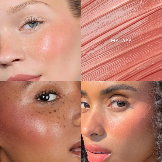 Refy - Cream Blush Duo with Duo Face Brush Gift Set