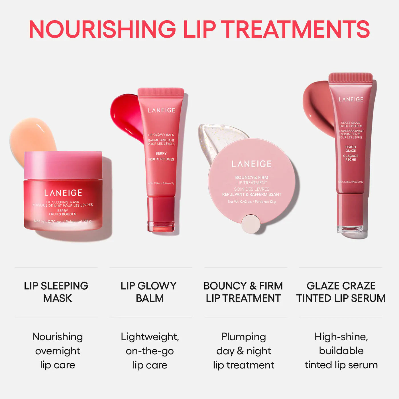 LANEIGE - Berry Sweet Lip Treatment Minis Trio Set