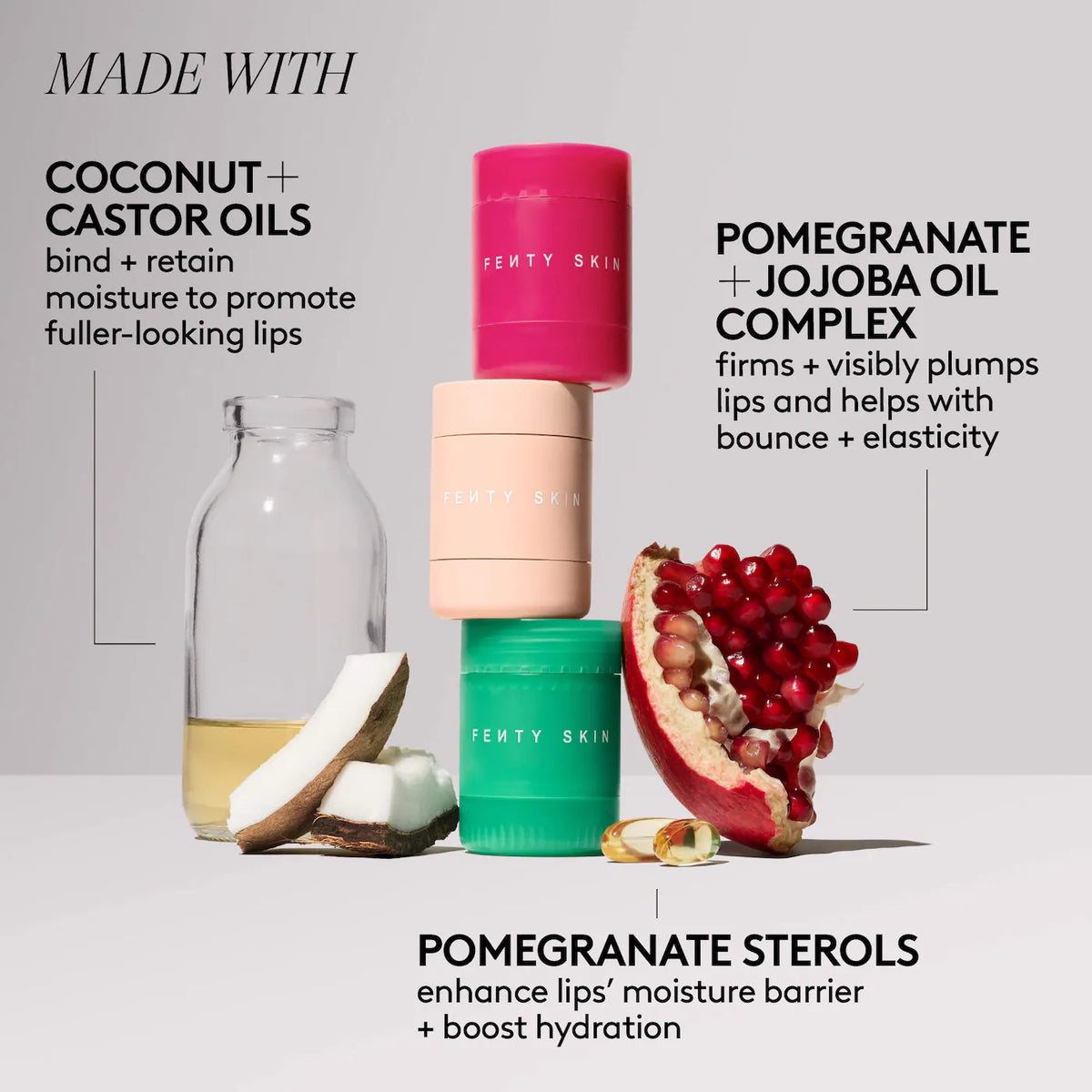 Fenty Beauty - Lil Puddin' Pots Mini Intensive Recovery Lip Mask Set
