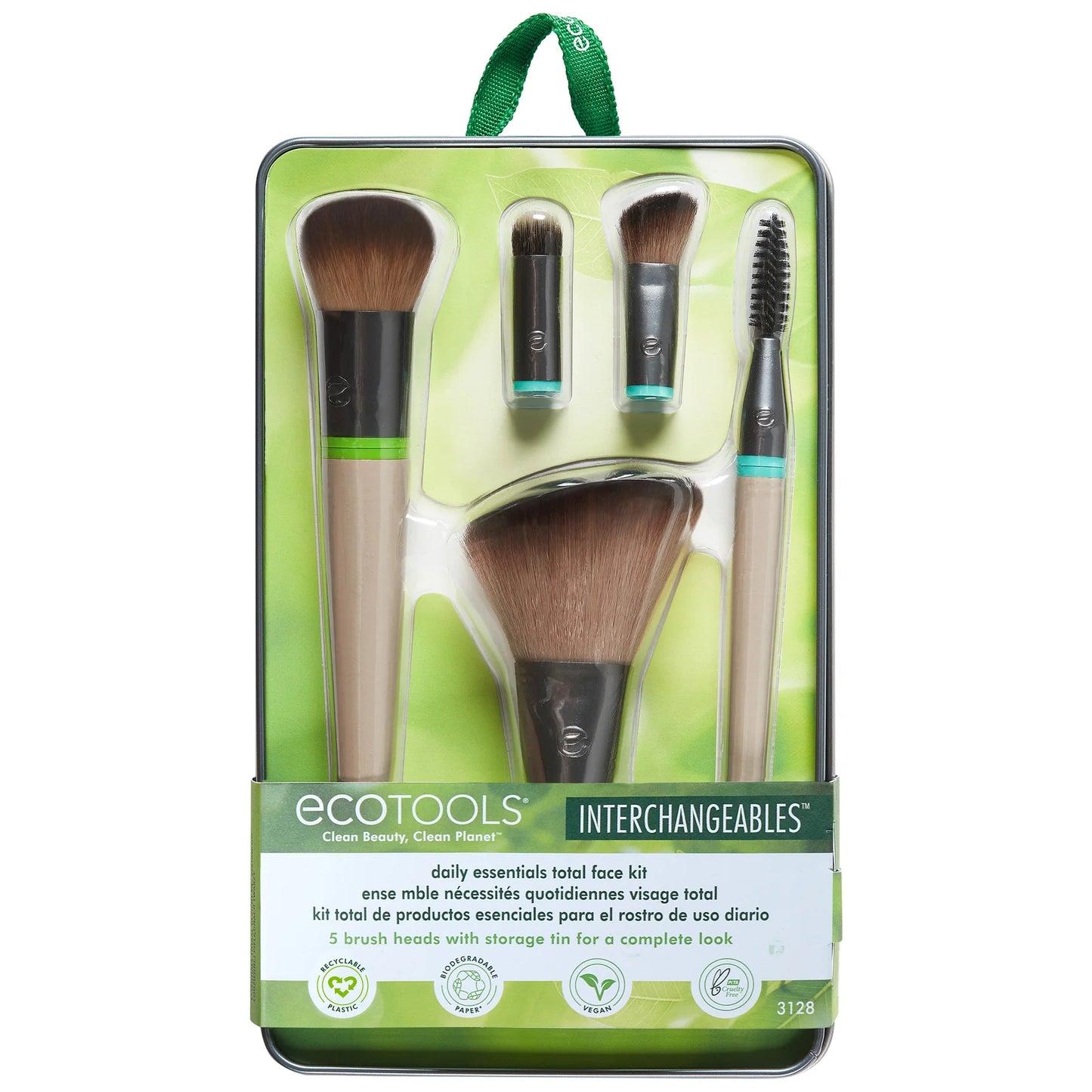 Ecotools - Interchangeables Daily Essentials Total Face Makeup Brush Kit
