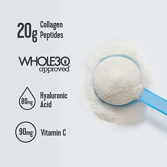 Vital Proteins - Collagen Peptides Powder - Unflavored with Hyaluronic Acid and Vitamin C