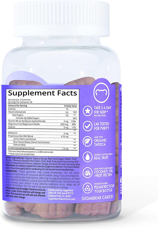 Sugarbear - Sleep Deep 5โHTP Vitamin Gummies | 60 Gummies