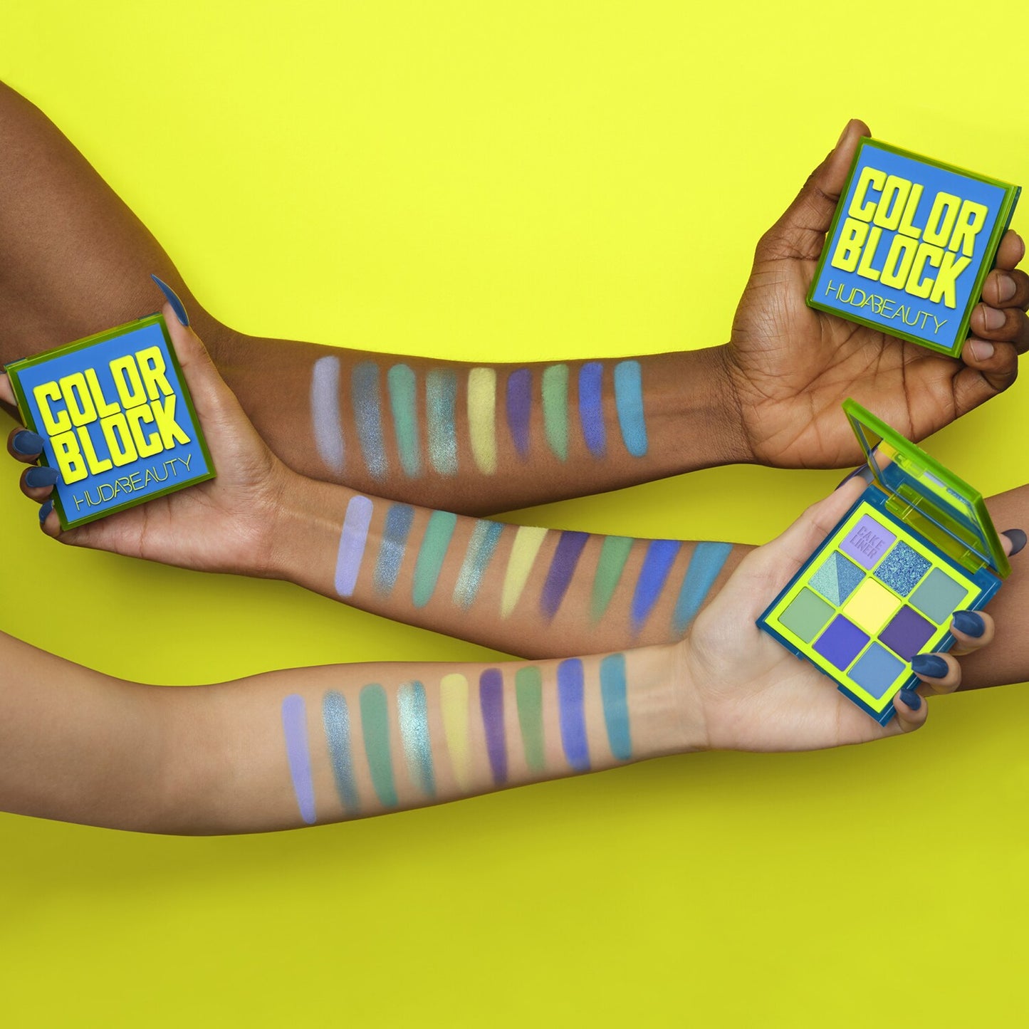 Huda Beauty - Color Block Obsessions Palette | Blue and Green
