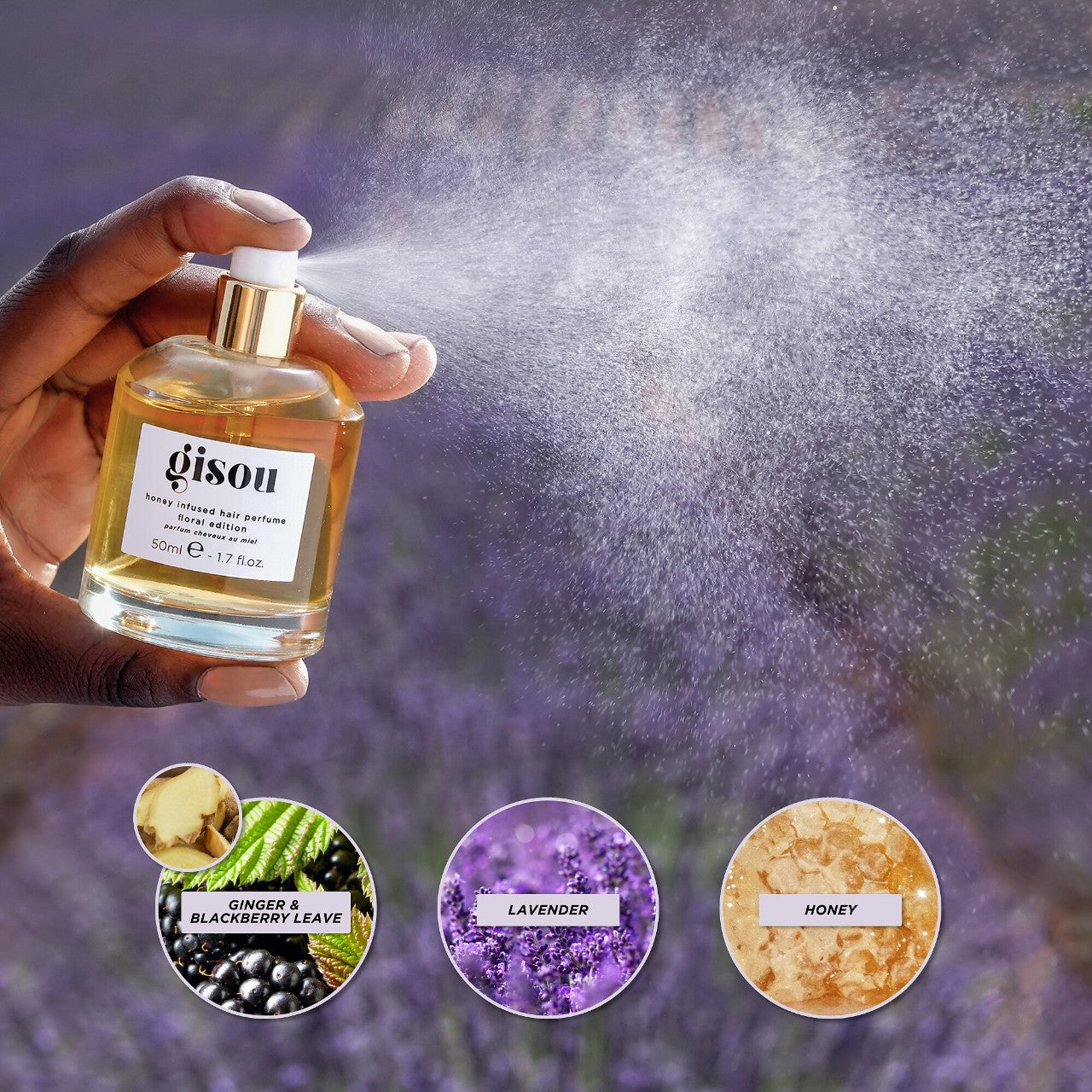 Gisou - Honey Infused Hair Perfume Floral Edition | 50 mL