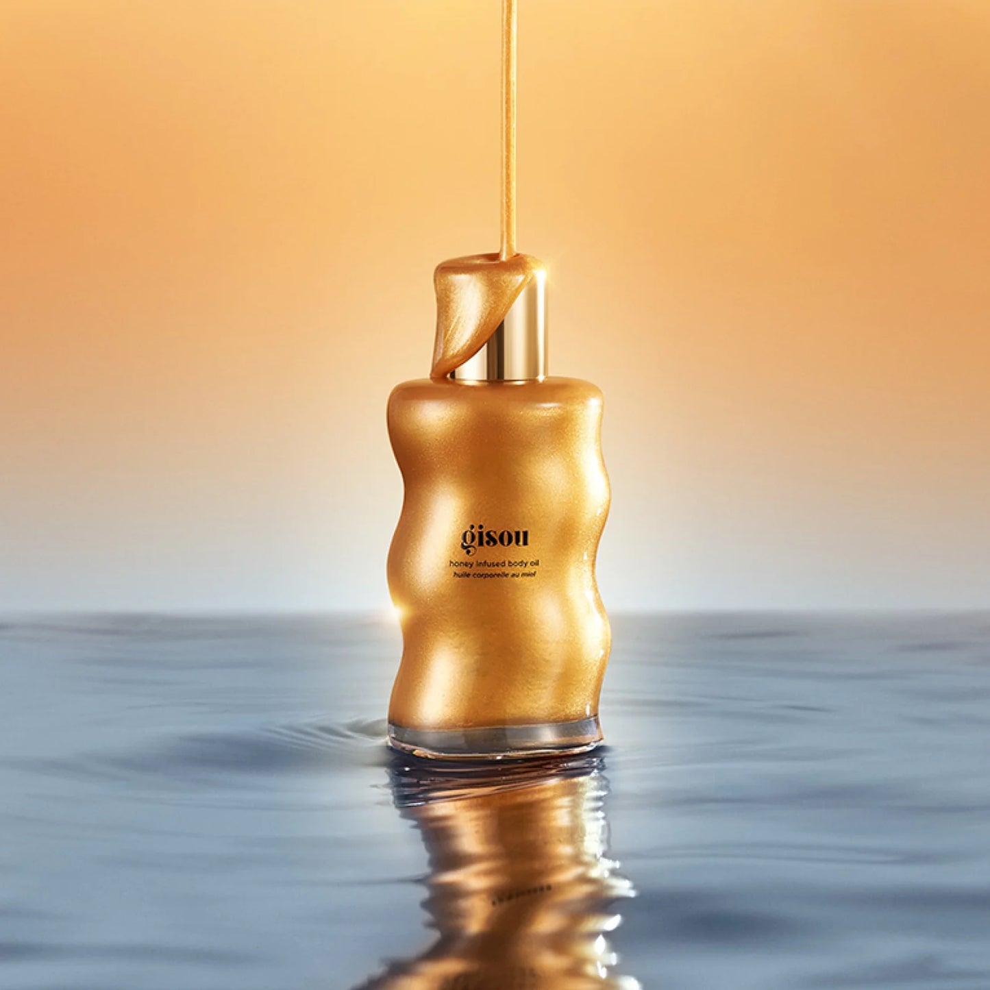 Gisou - Honey Infused Body Oil | 45 mL | Golden shimmer glow