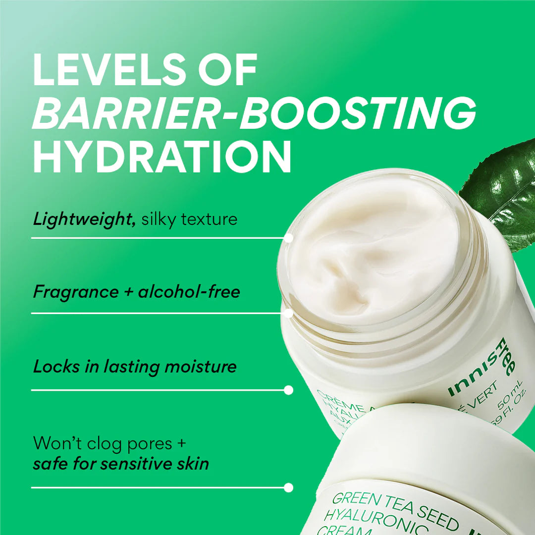 INNISFREE - GREEN TEA SEED HYALURONIC CREAM | 50 ML