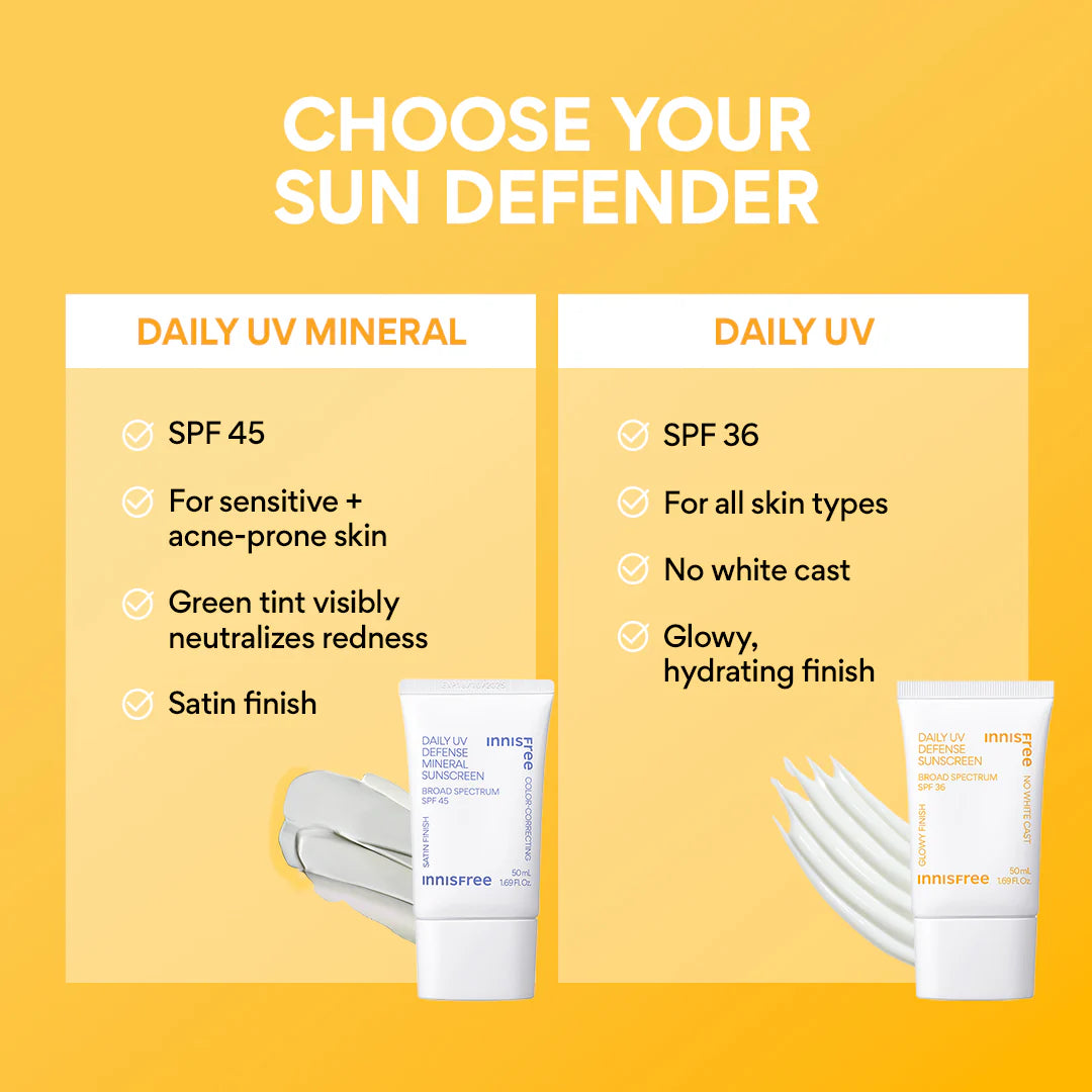 INNISFREE - DAILY UV DEFENSE SUNSCREEN SPF 36 | 50 ML