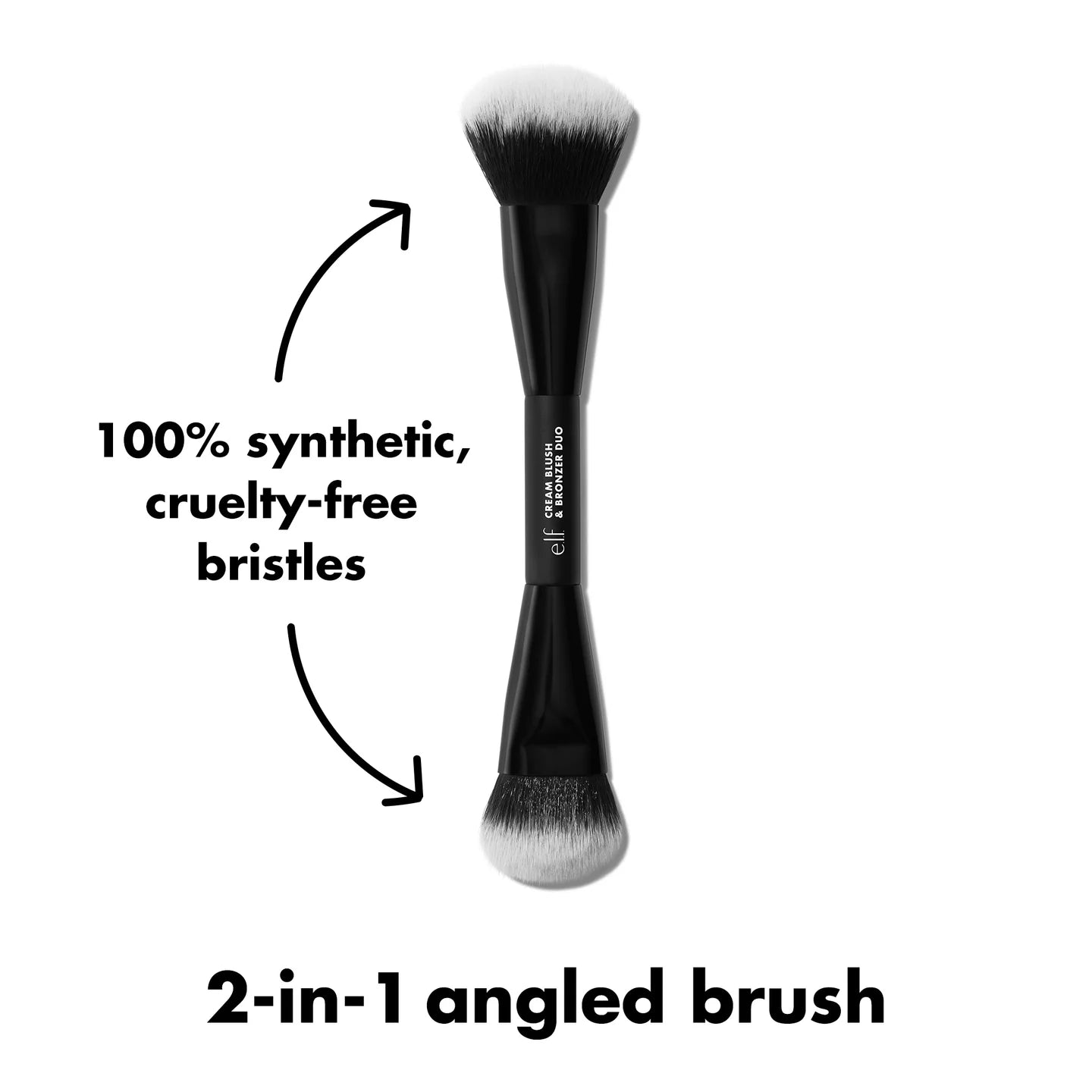 e.l.f. CREAM BLUSH & BRONZER DUO BRUSH