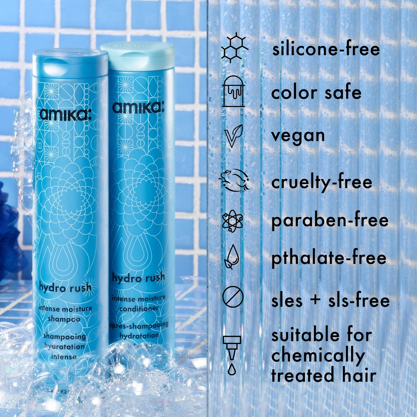 amika - hydration heavyweights hydrating wash + care set