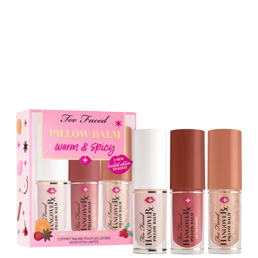 TOO FACED - LIMITED EDITION PILLOW BALM WARM AND SPICY LIP BALM SET