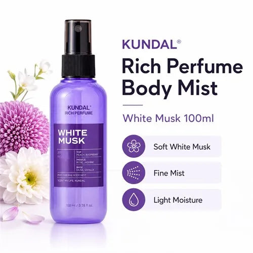 KUNDAL- Rich body perfume white musk | 100 mL
