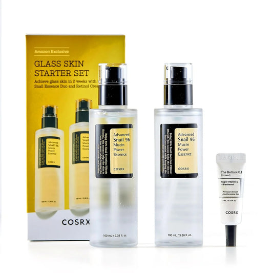 COSRX - Glass Skin Starter Kit Advanced Snail 96 Mucin Power Essence & Retinol Cream